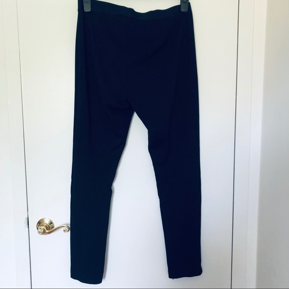H&M Basic Black Pull On Stretchy Leggings Size Large Smooth Elastic Waistband - Picture 6 of 6